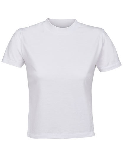 Croppad ekologisk dam t-shirt