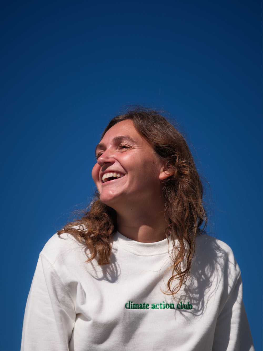 Climate Action Club White Sweatshirt