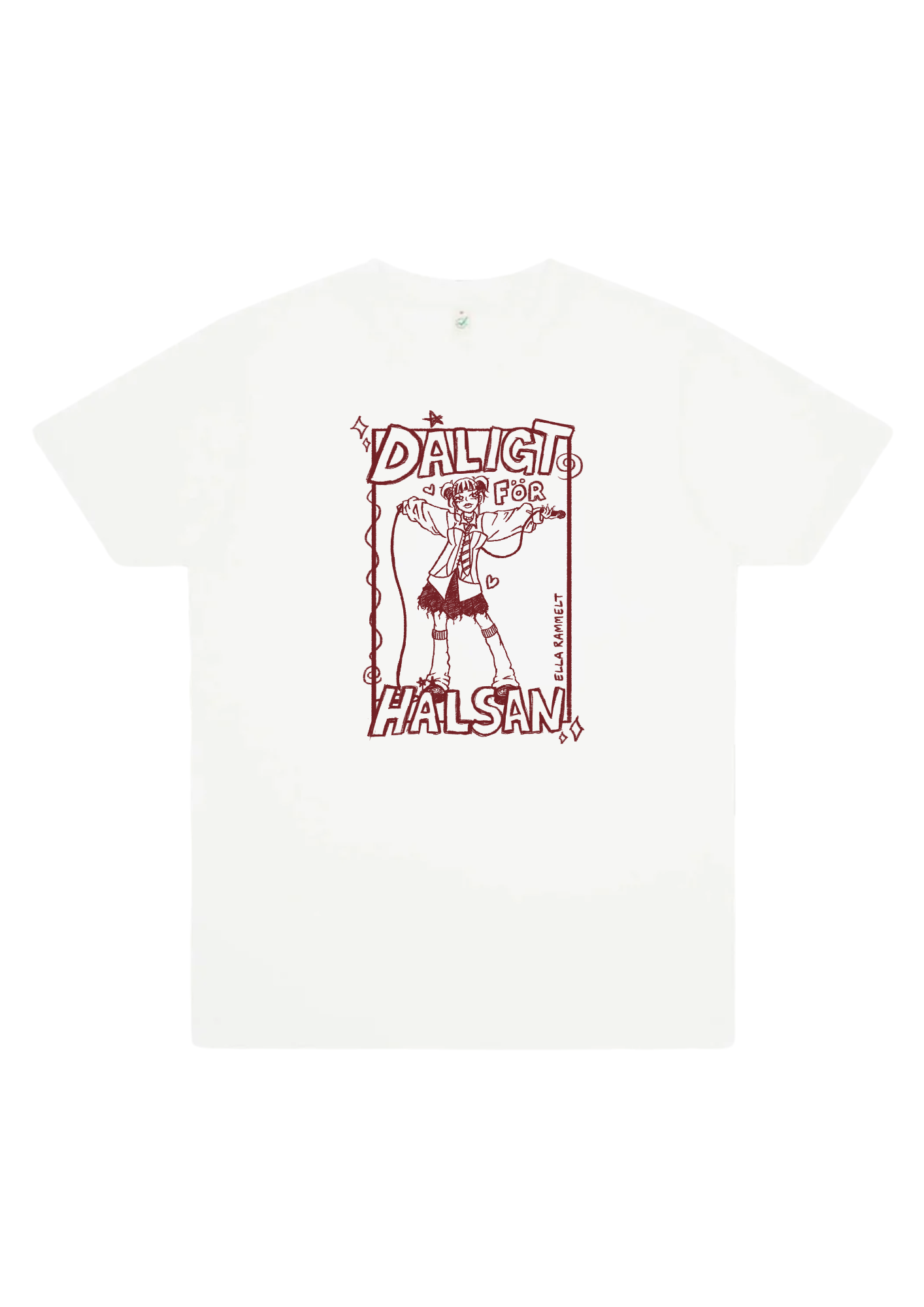 Ella white oversized t-shirt