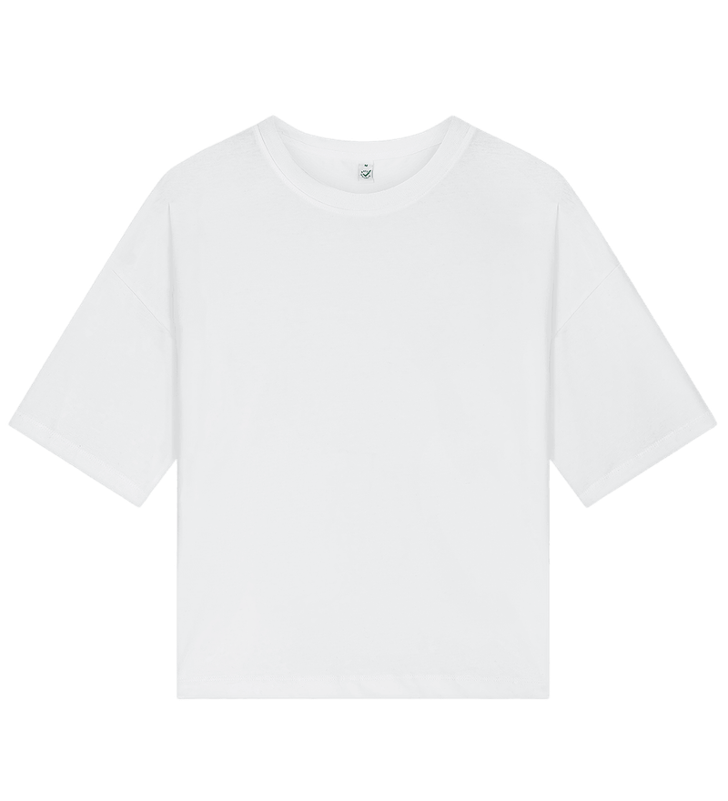 Boxy heavyweight ekologisk dam t-shirt