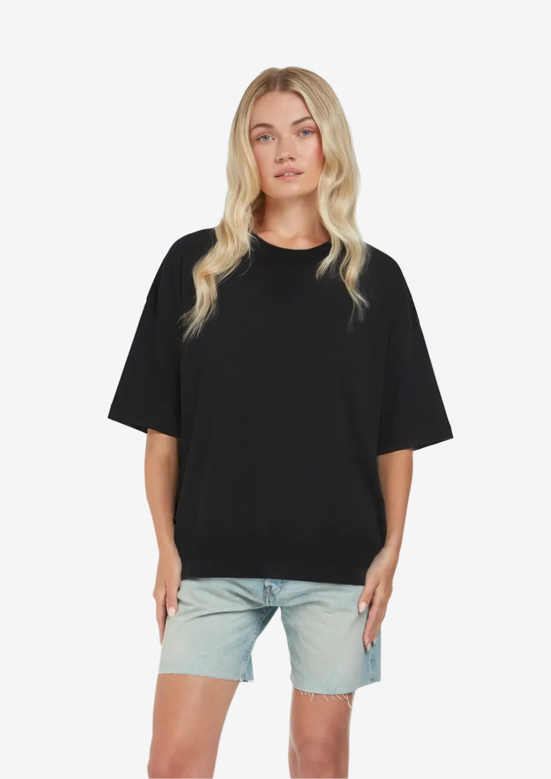 Boxy heavyweight ekologisk dam t-shirt