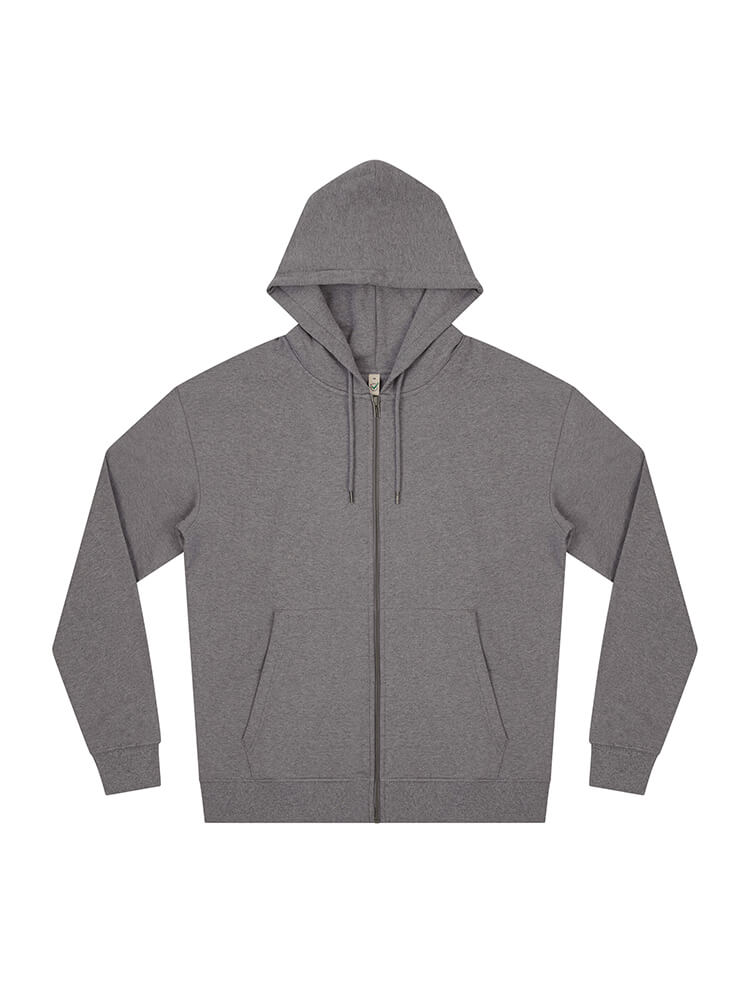 Ekologisk hoodie med zip up
