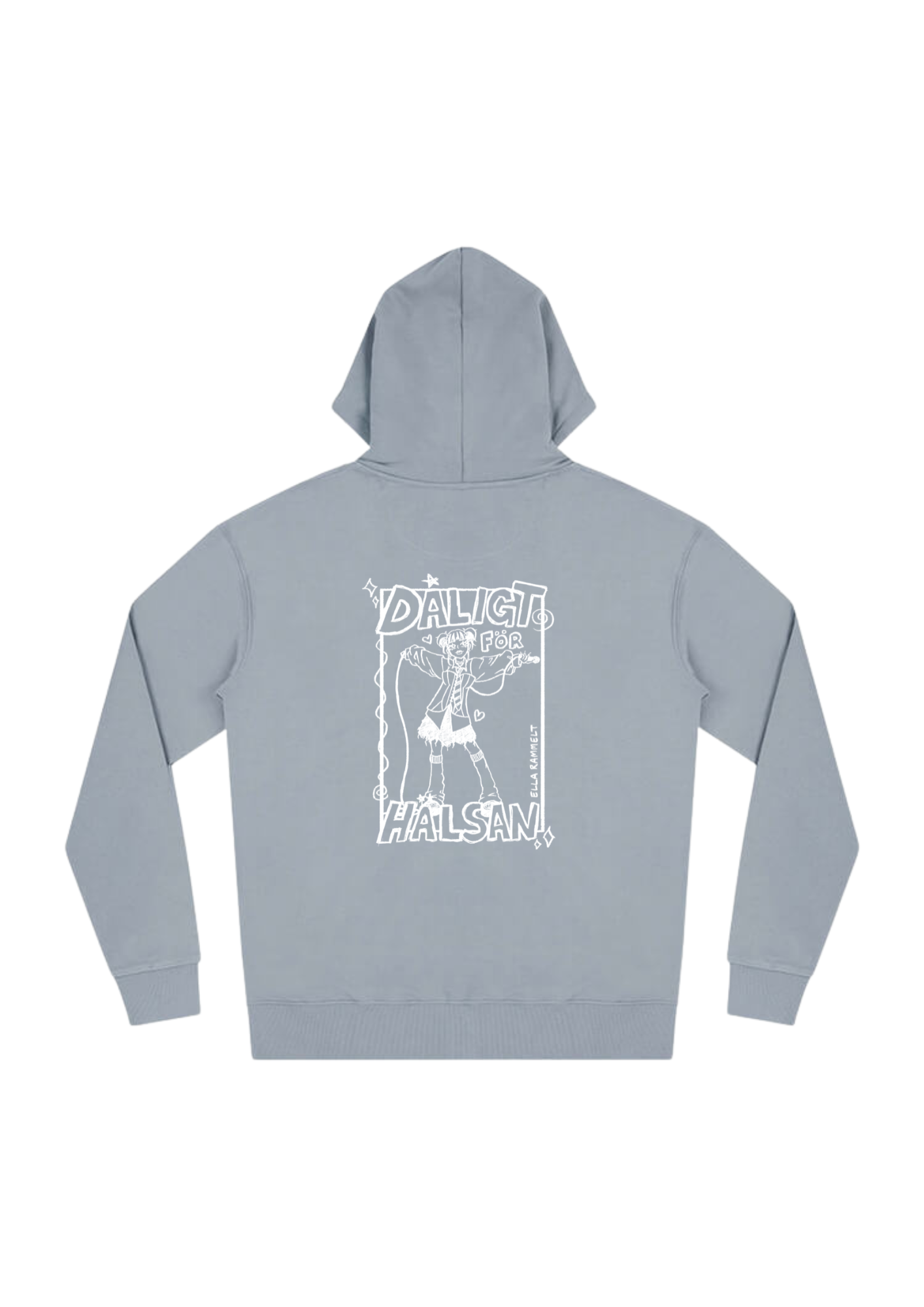 Grey zip-up hoodie