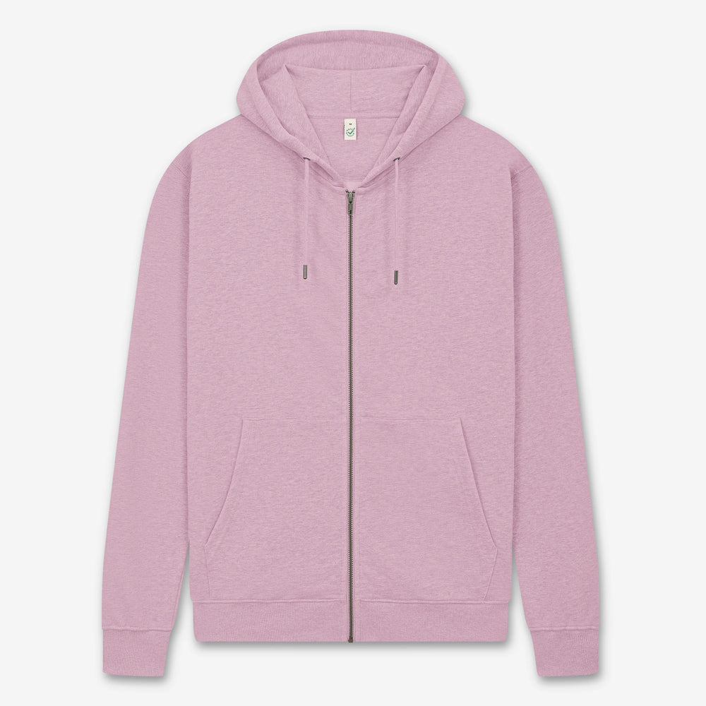 Zip up organic hoodie