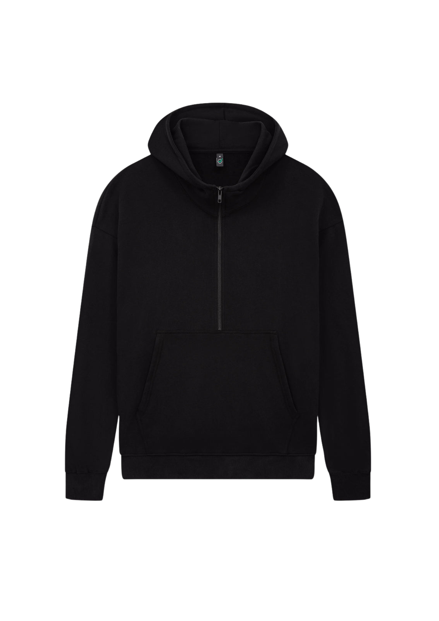 Half-zip organic hoodie