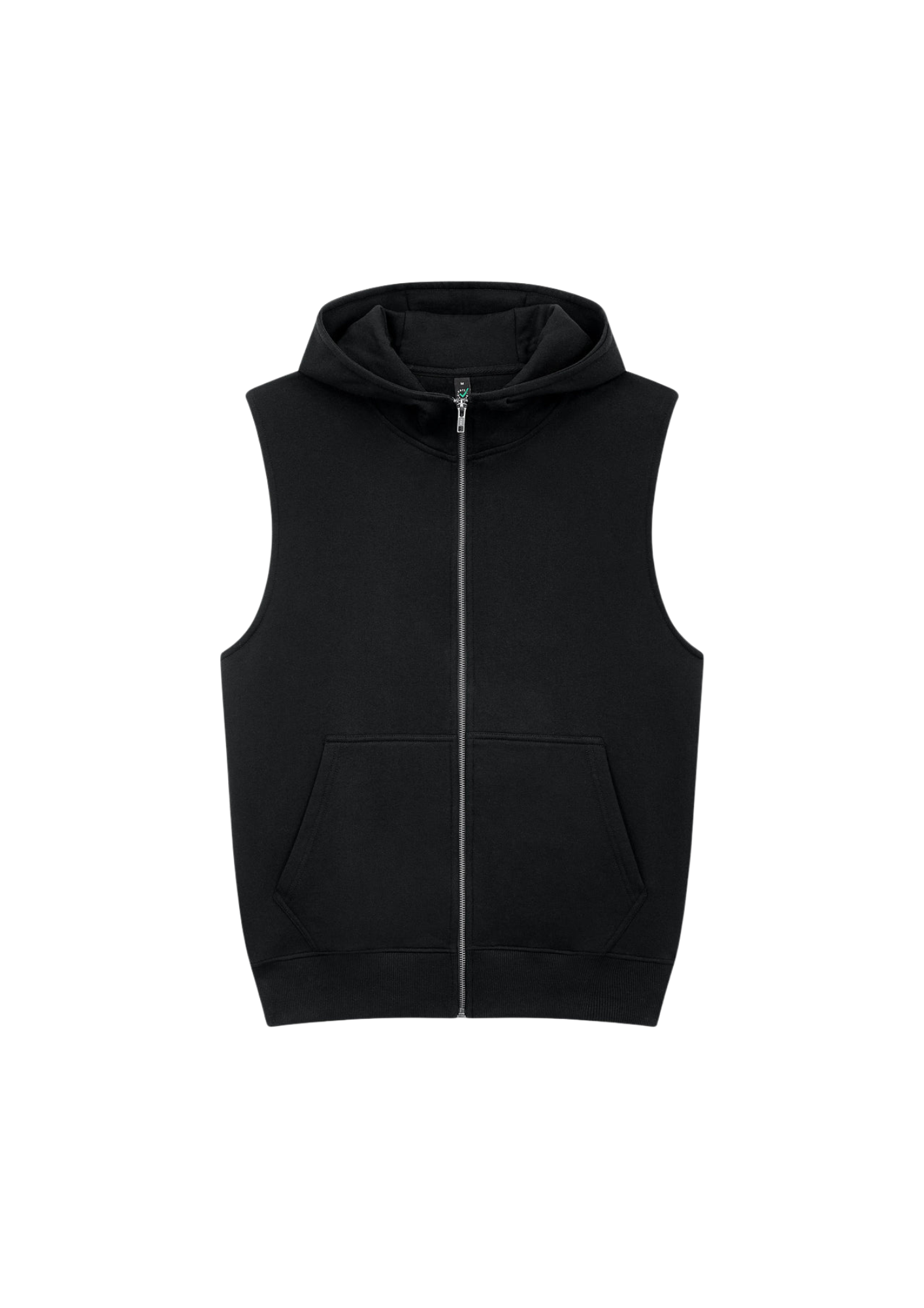Sleeveless organic hoodie