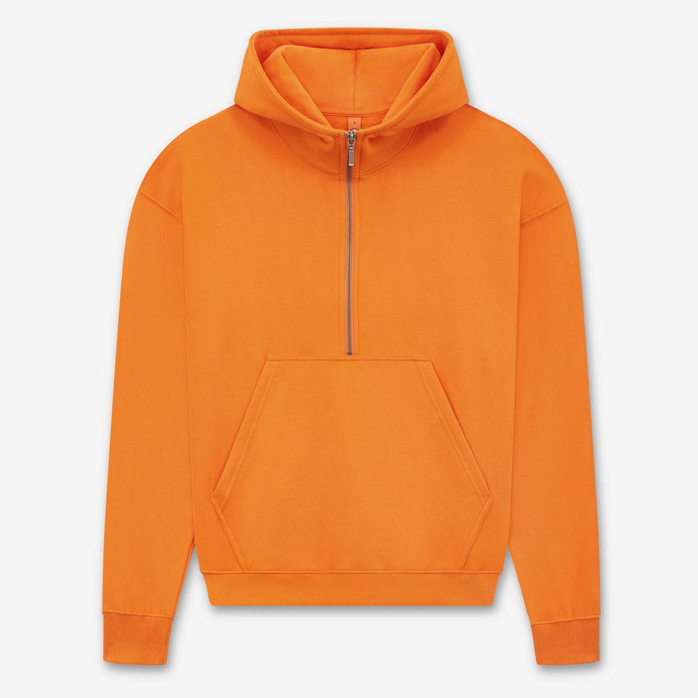 Women’s half-zip organic hoodie