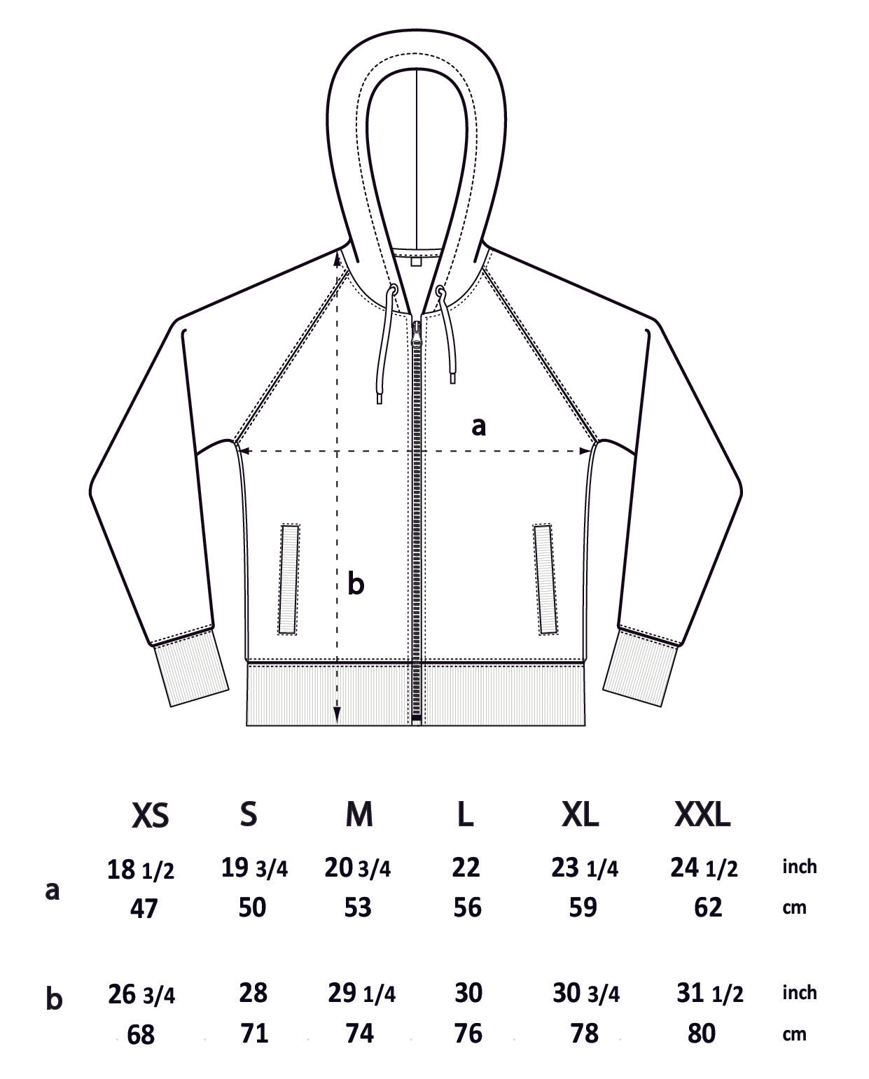 Organic heavyweight zip-up hoodie