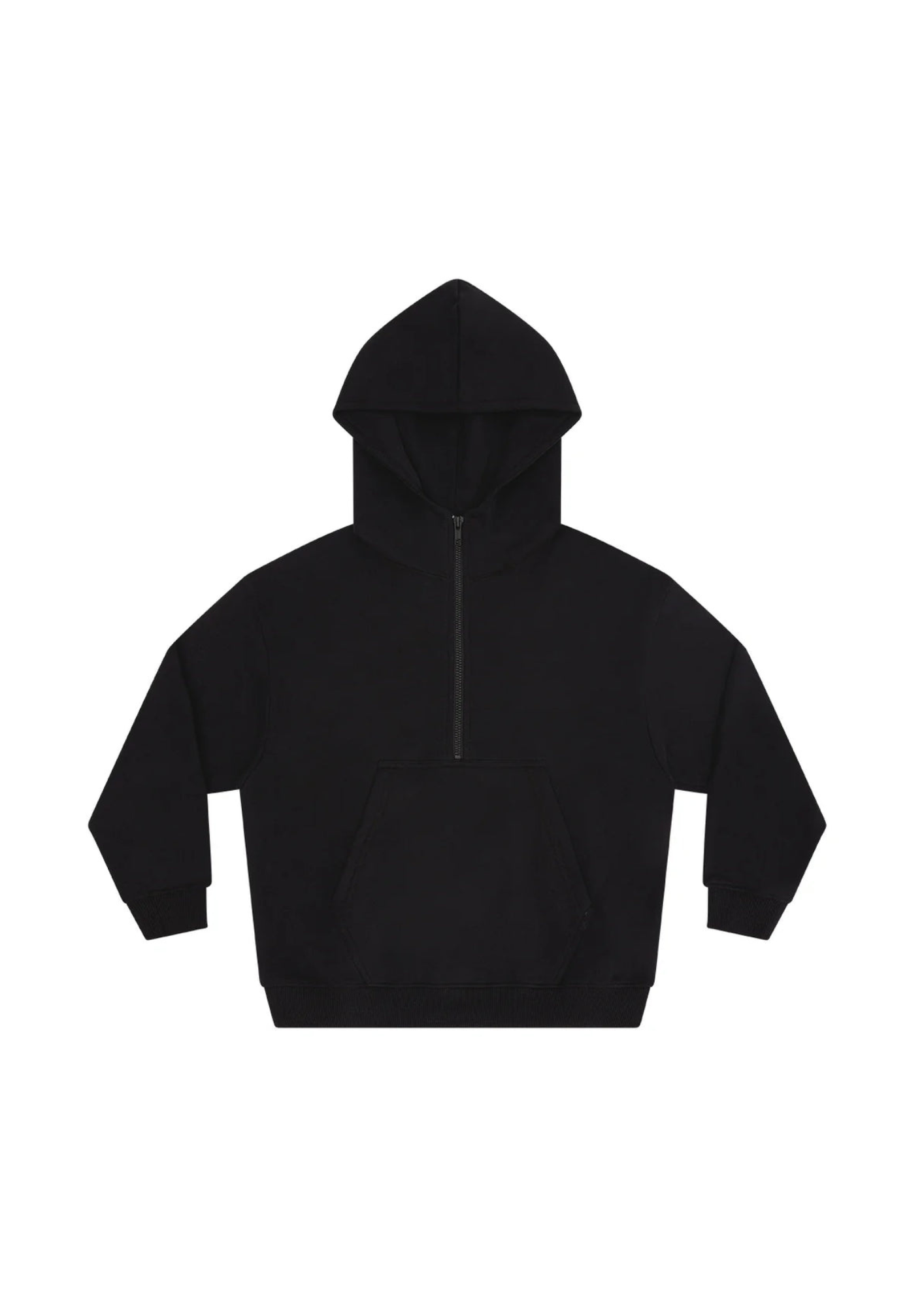 Kids half-zip organic hoodie