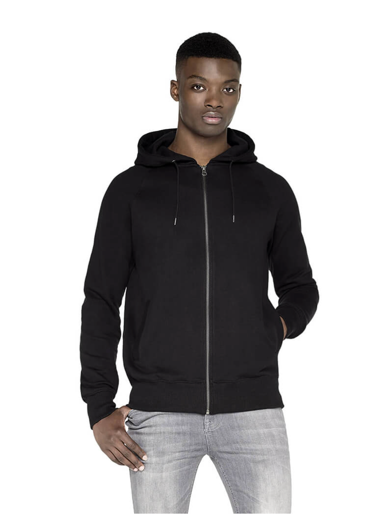 Organic heavyweight zip-up hoodie