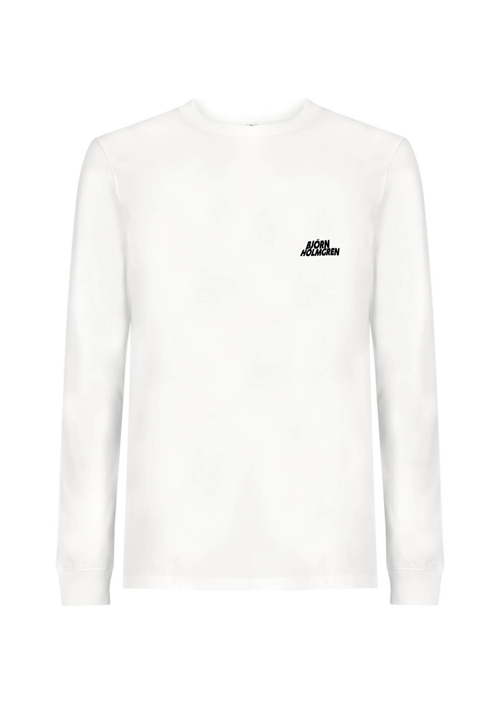 Björn Holmgren vit långärmad t-shirt