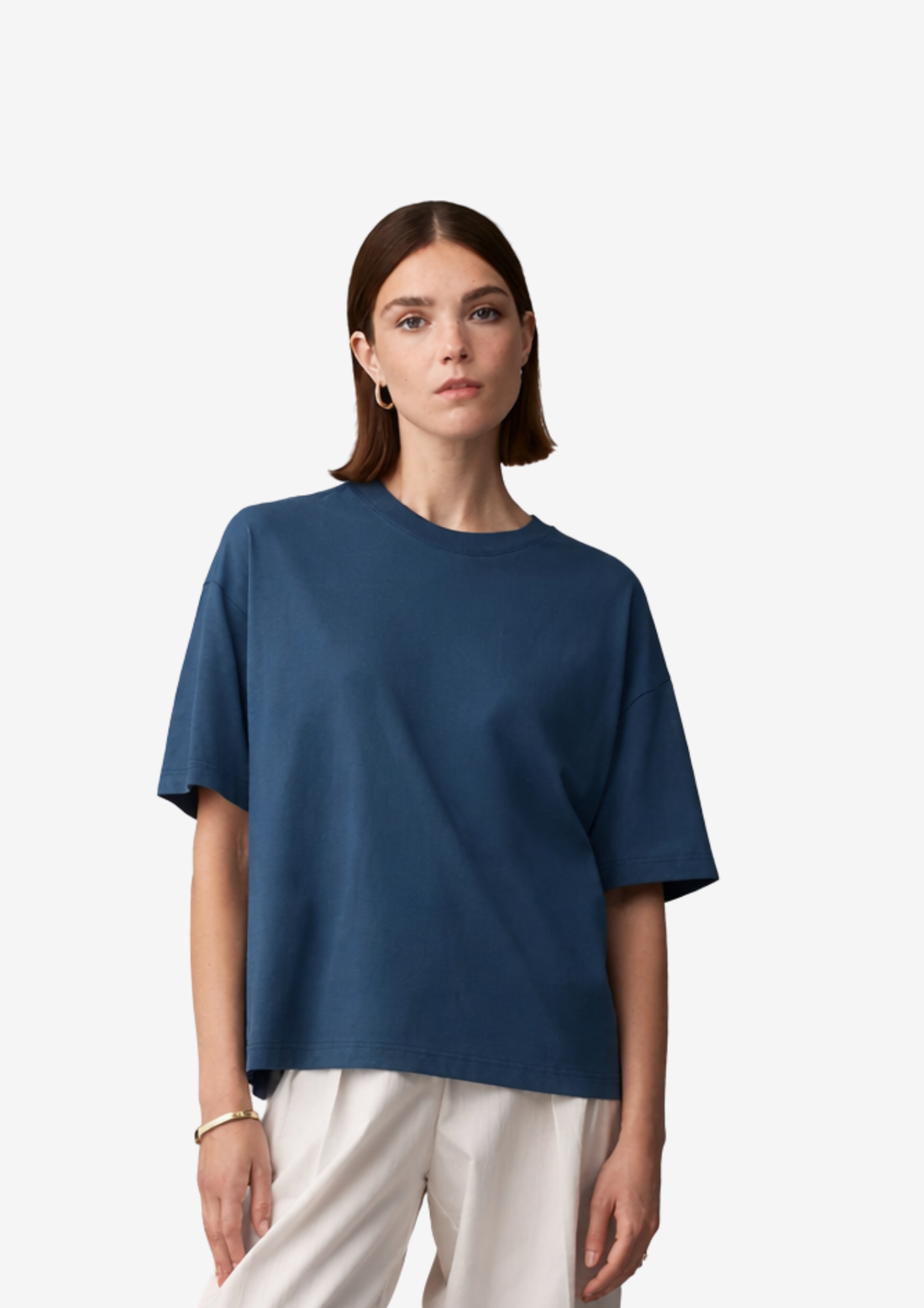 Boxy ekologisk dam t-shirt
