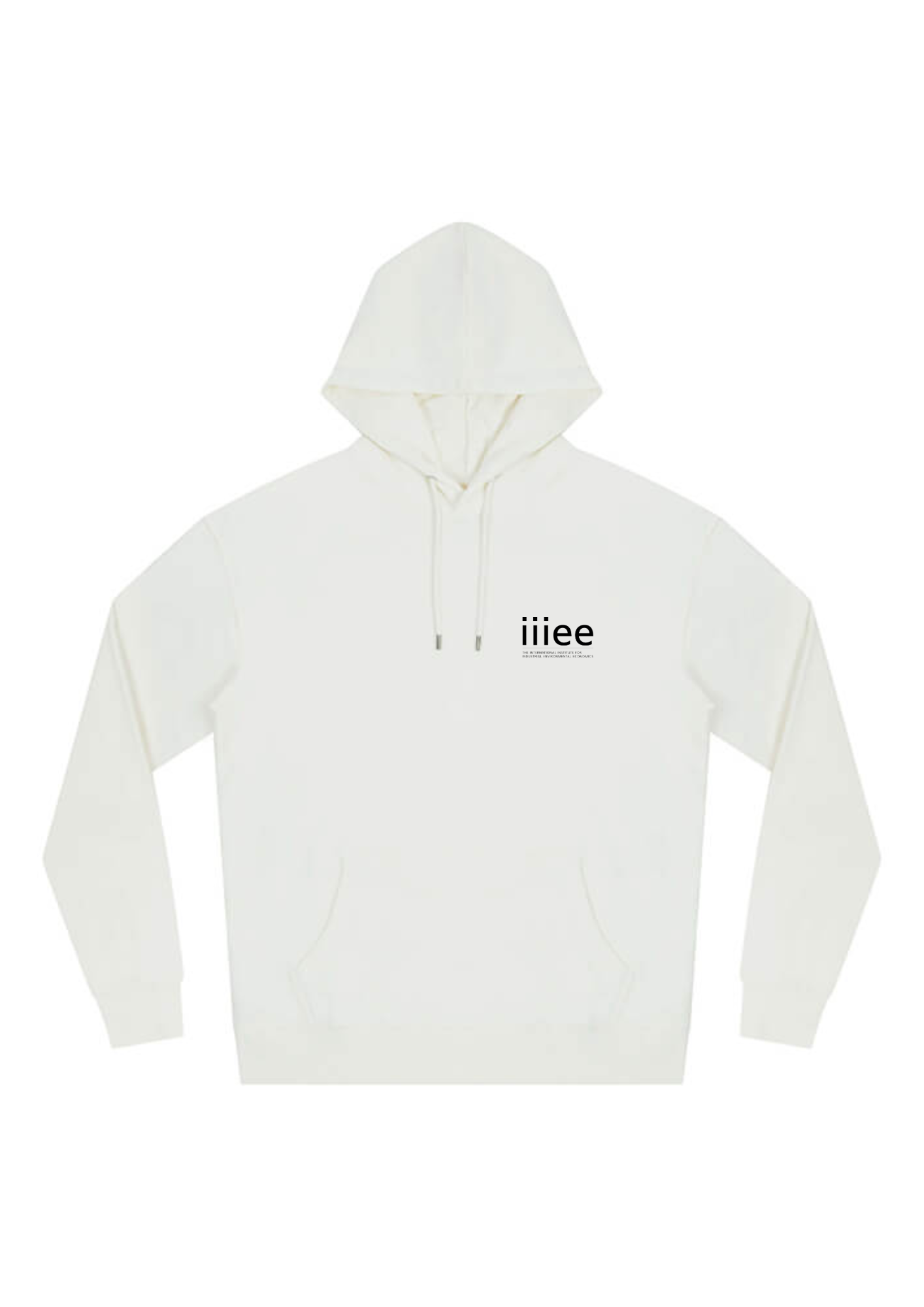 iiiee faded white hoodie