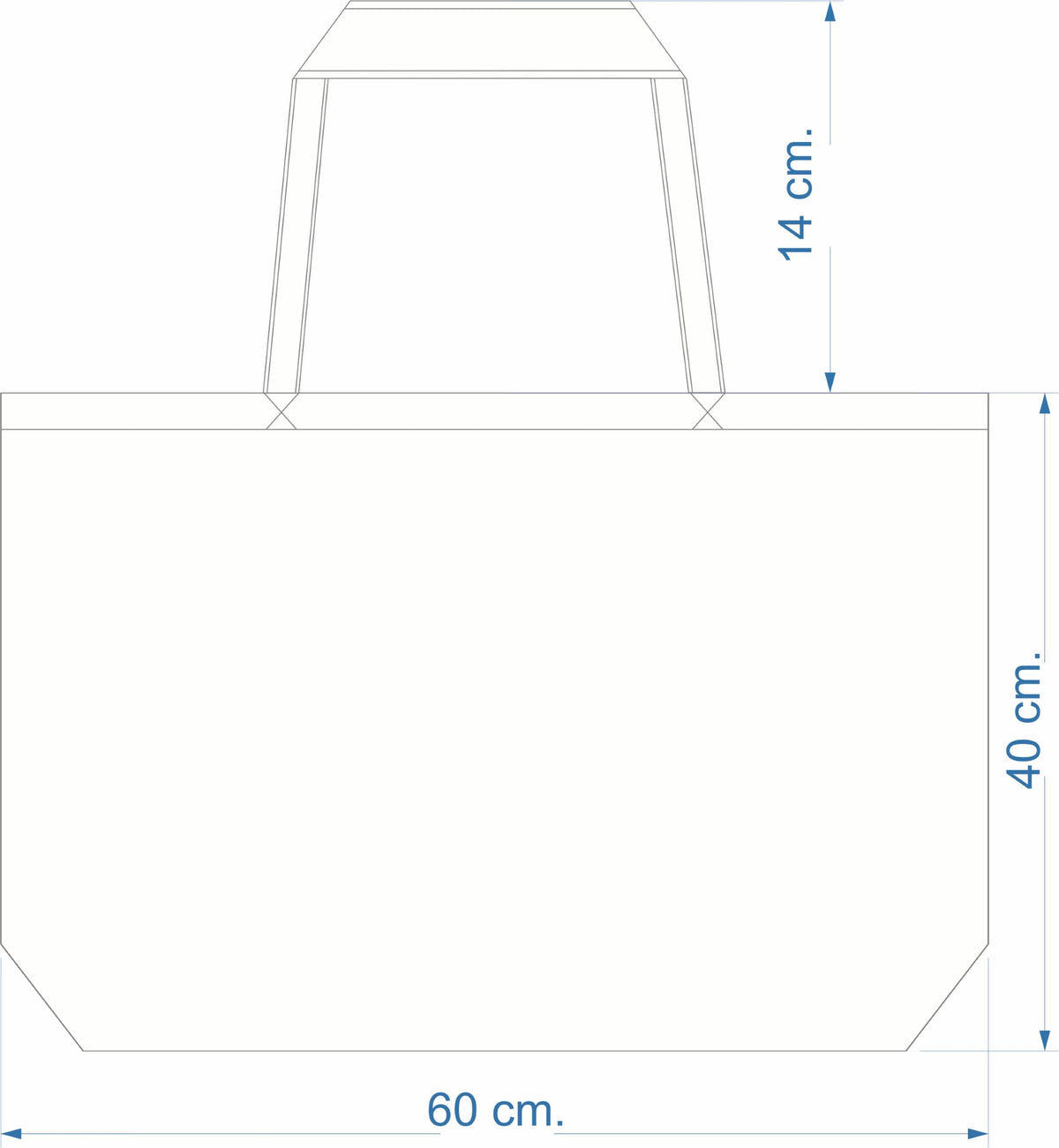 XXL återvunnen tygväska
