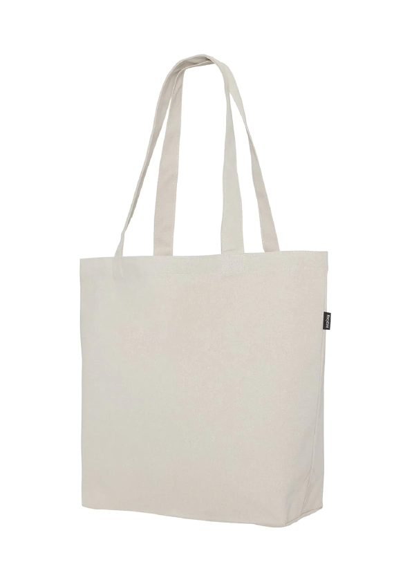 Recycled Heavy shopper bag with pocket