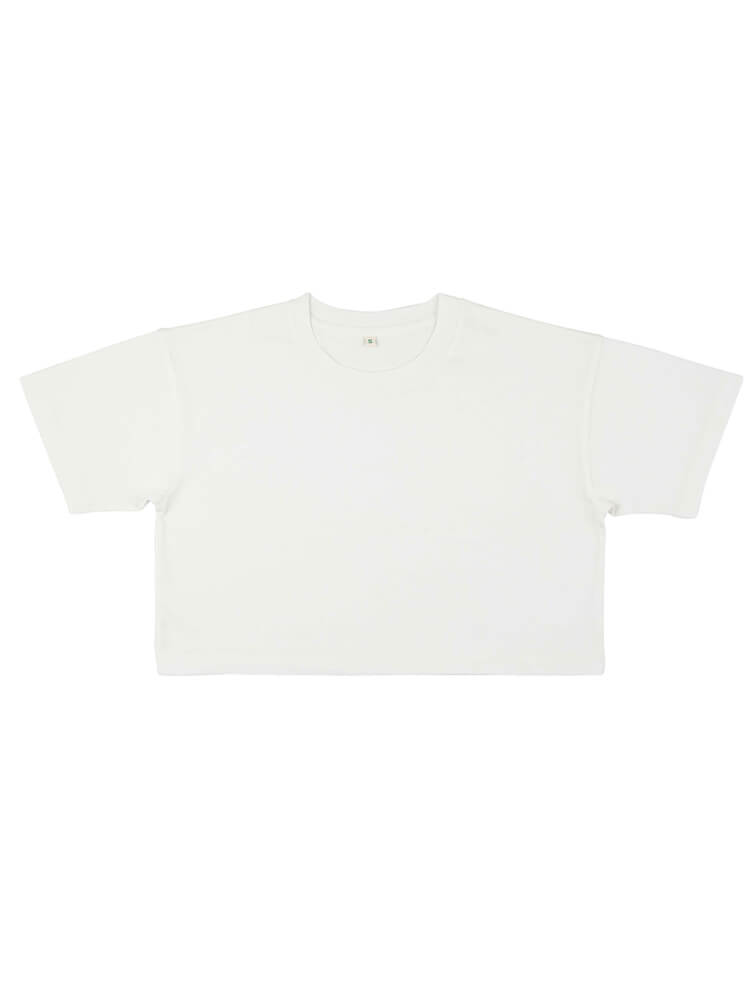 Cropped t-shirt med lös passform för kvinnor
