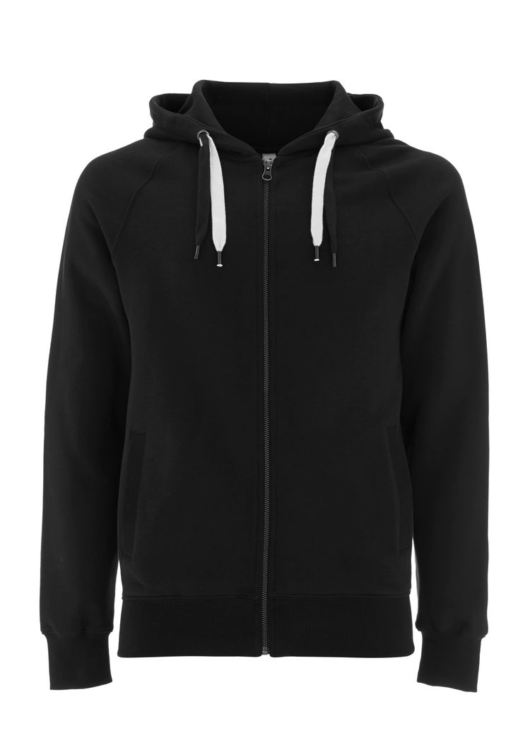 Organic zip-up hoodie