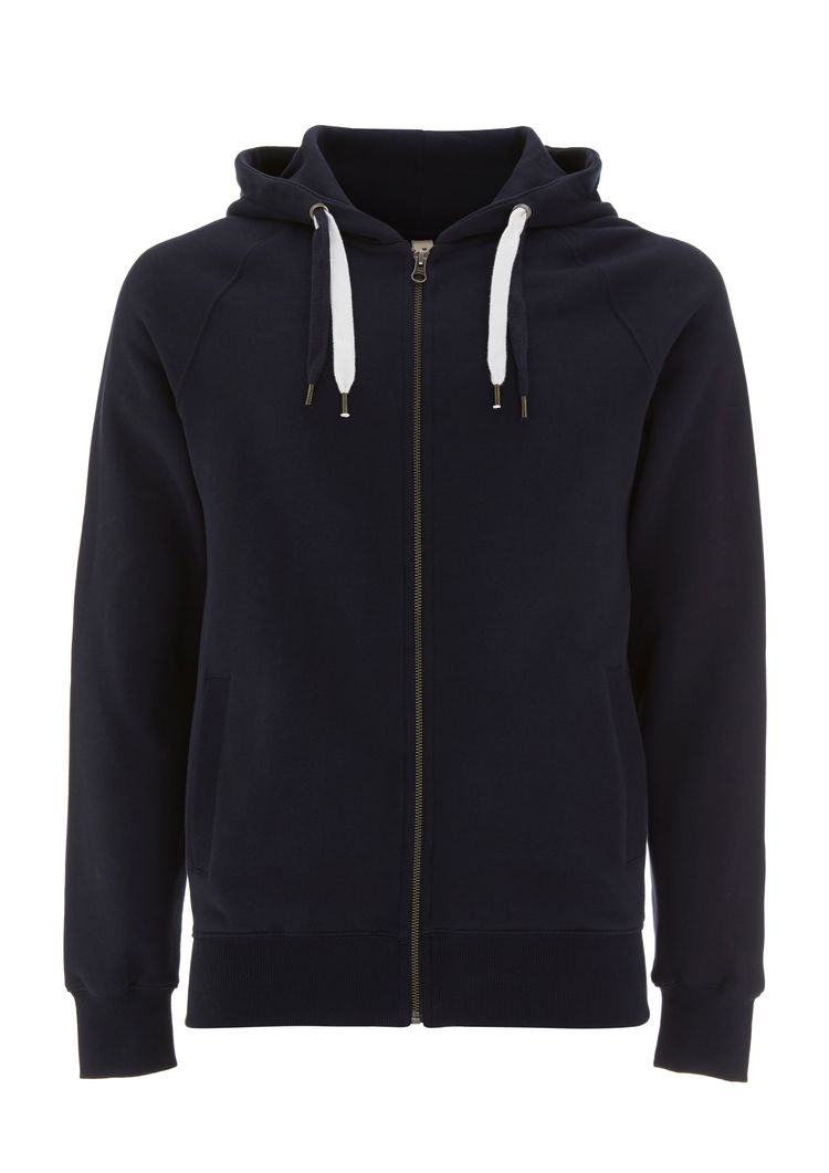 Organic zip-up hoodie