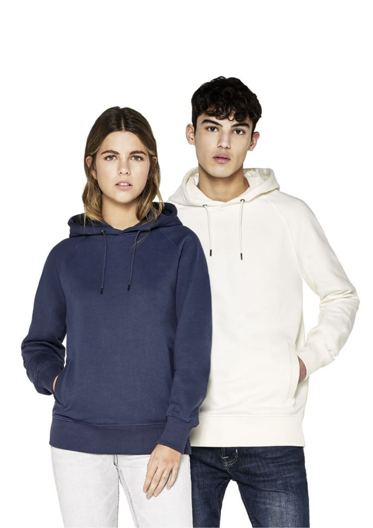 Heavyweight hoodie med sidofickor