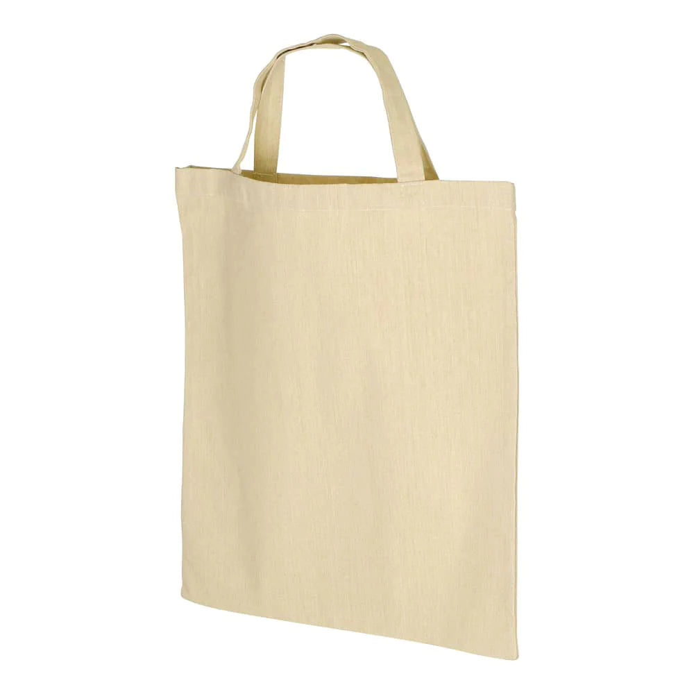 Tygväska med kort handtag