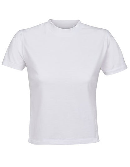 Croppad ekologisk dam t-shirt