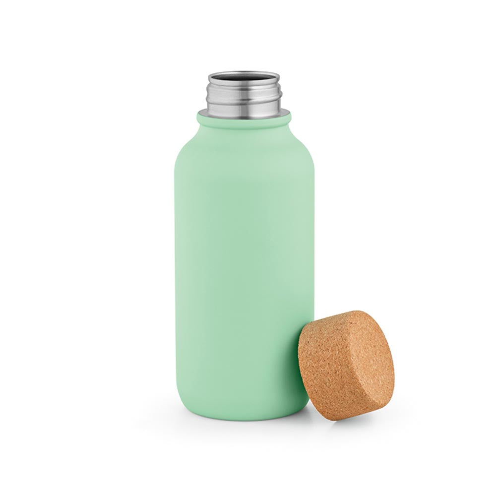 Recycled Stainless Steel Bottle with cork lid