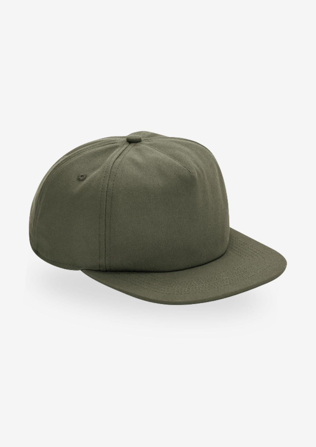 Organic canvas five panel cap