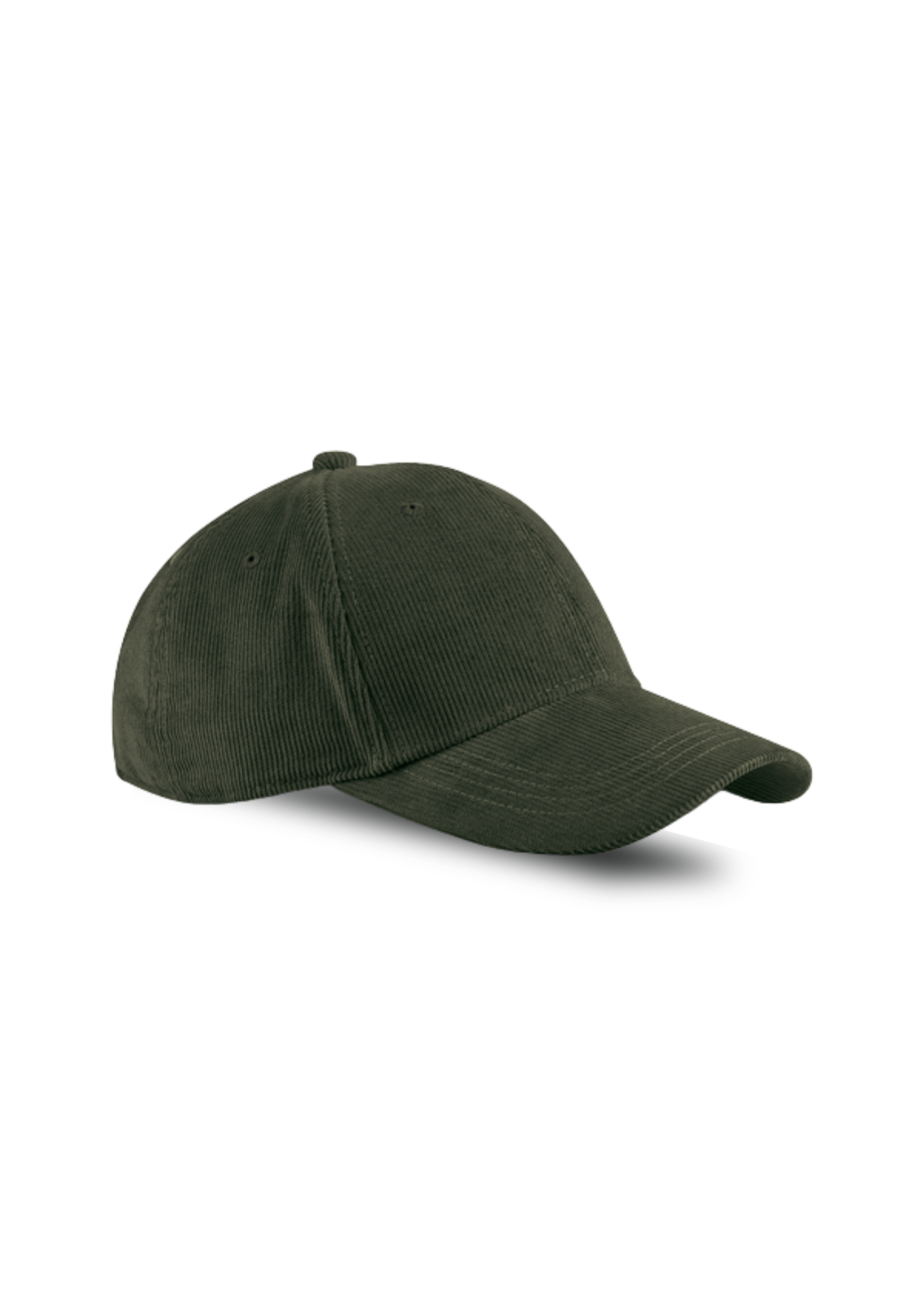 Organic cord baseball cap