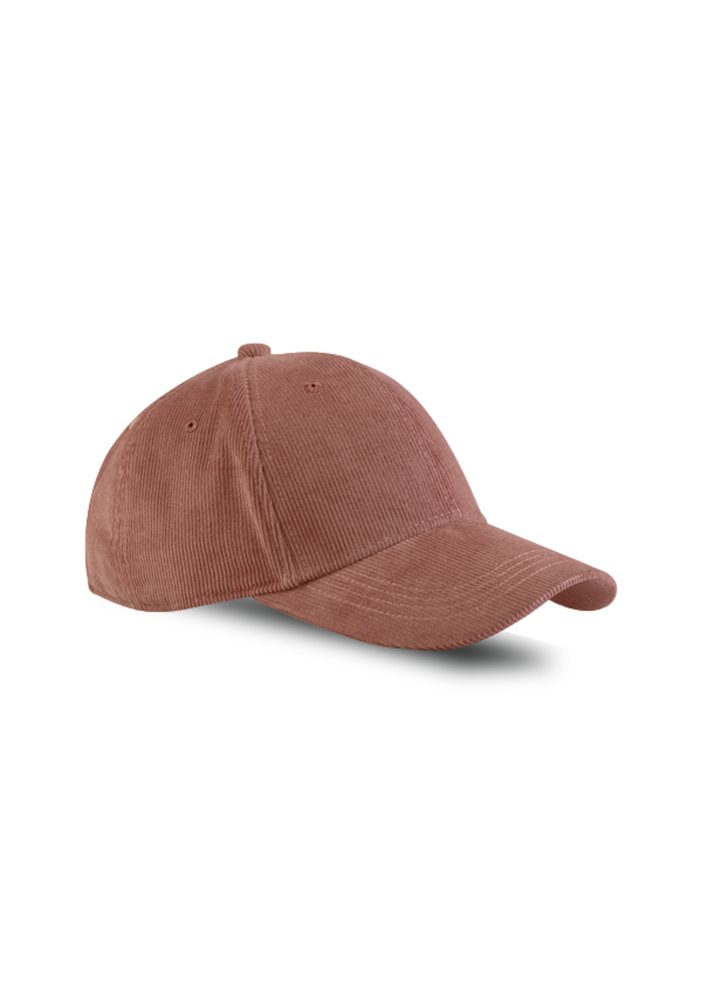 Organic cord baseball cap