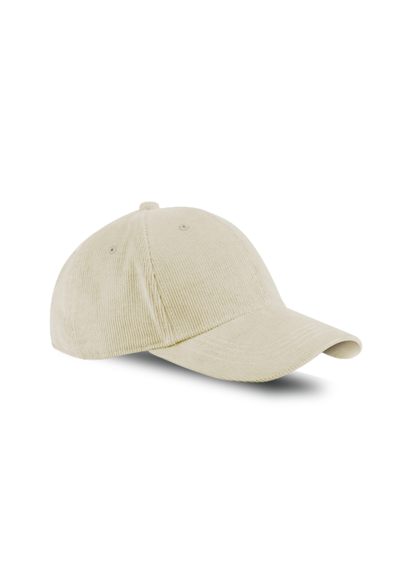 Organic cord baseball cap