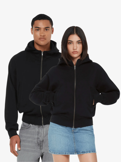 Bomber jacket organic hoodie