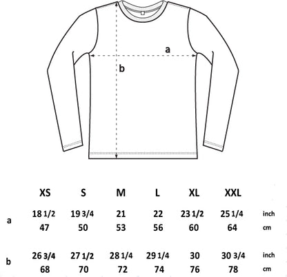 Long sleeve organic t-shirt