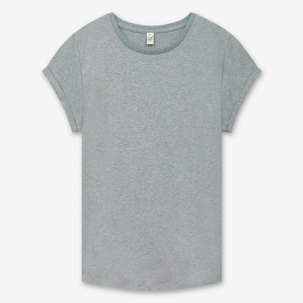 Women’s rolled sleeve organic t-shirt