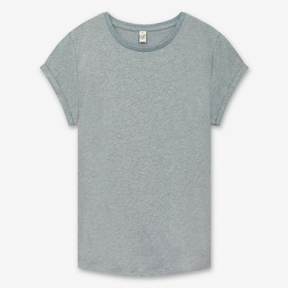 Women’s rolled sleeve organic t-shirt