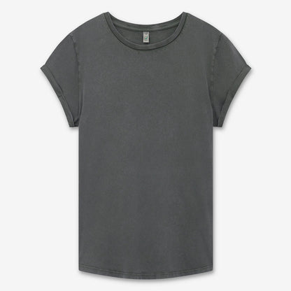 Women’s rolled sleeve organic t-shirt