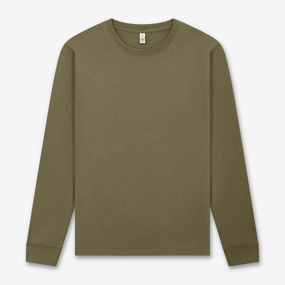 Heavyweight long sleeve organic t-shirt