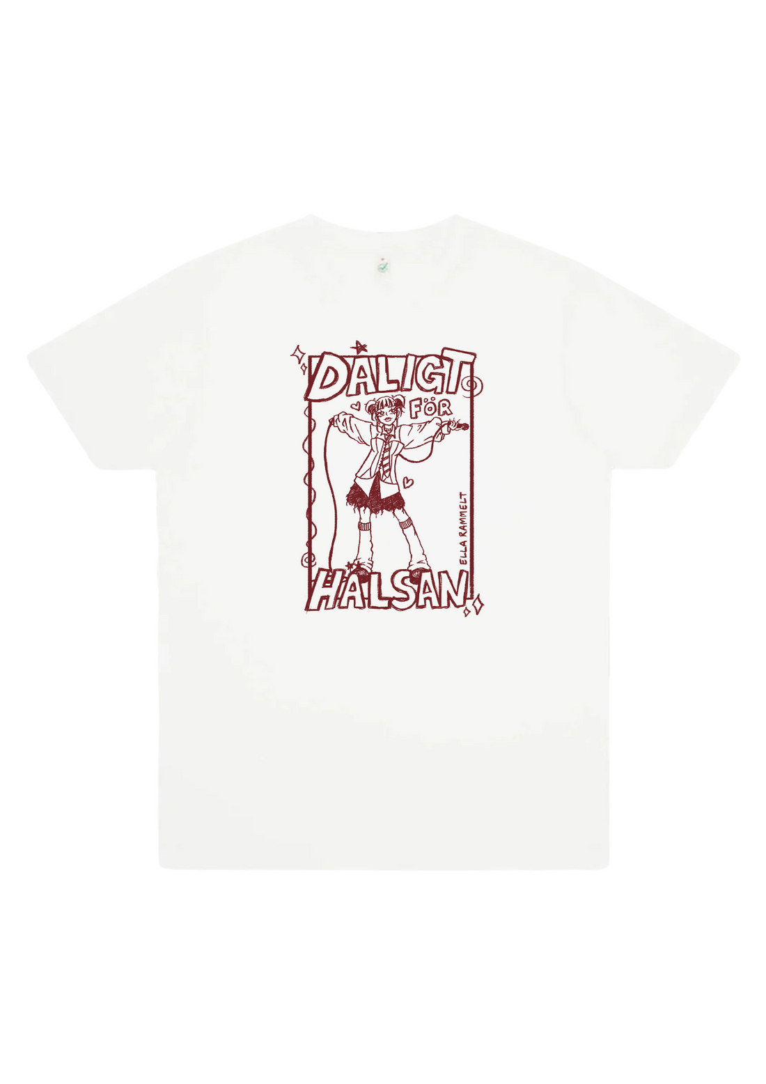 Ella white oversized t-shirt
