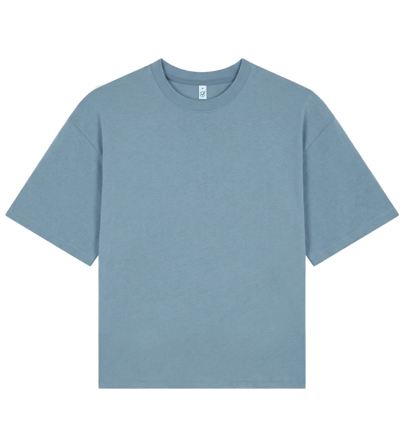 Boxy heavyweight ekologisk dam t-shirt