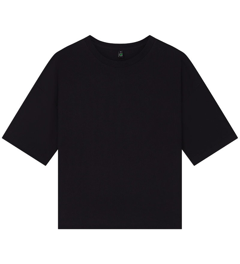 Boxy heavyweight ekologisk dam t-shirt