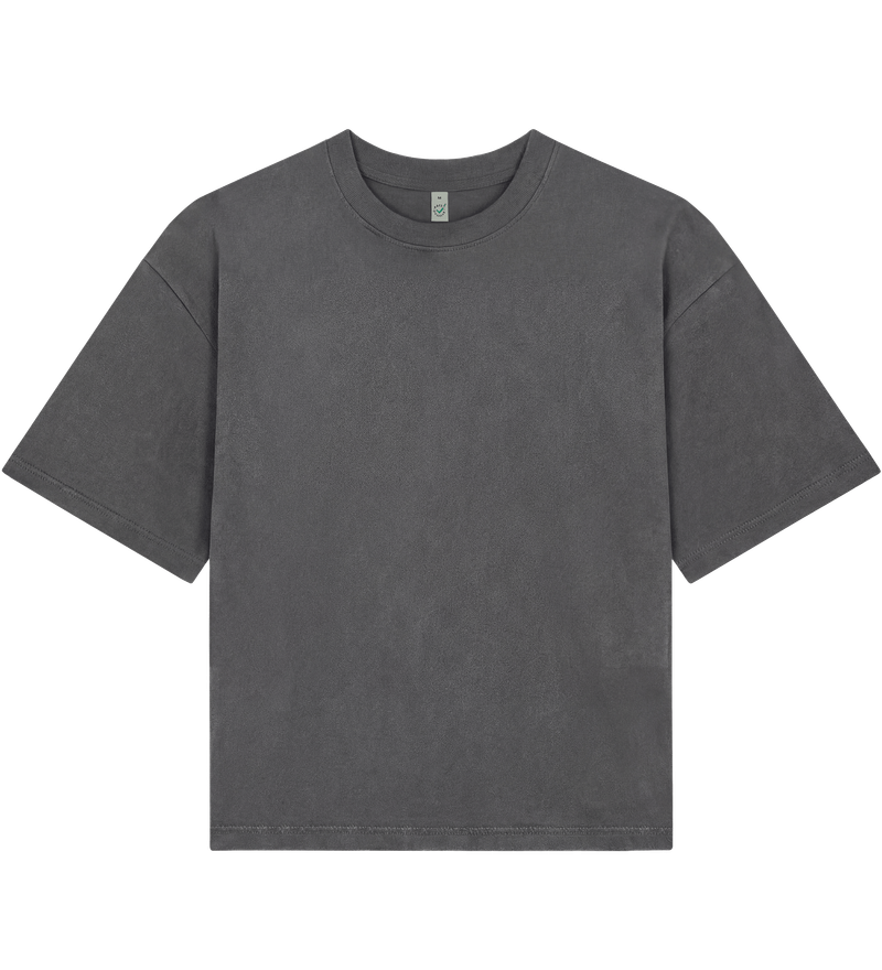 Boxy heavyweight ekologisk dam t-shirt