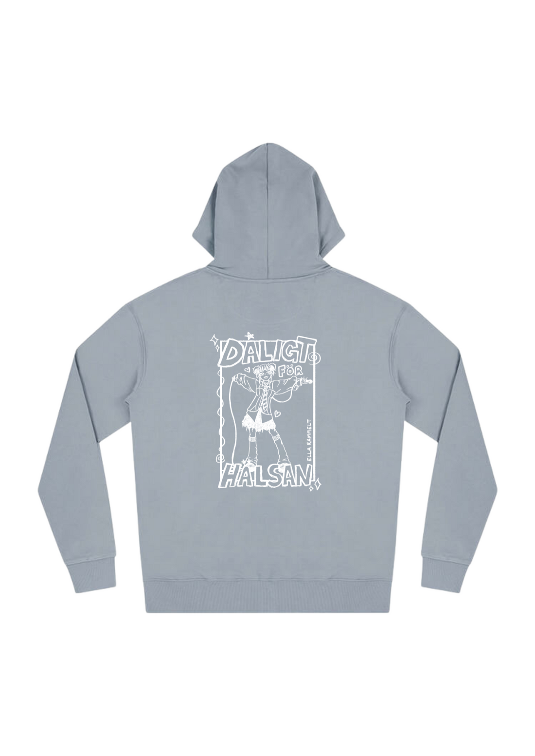 Grey zip-up hoodie