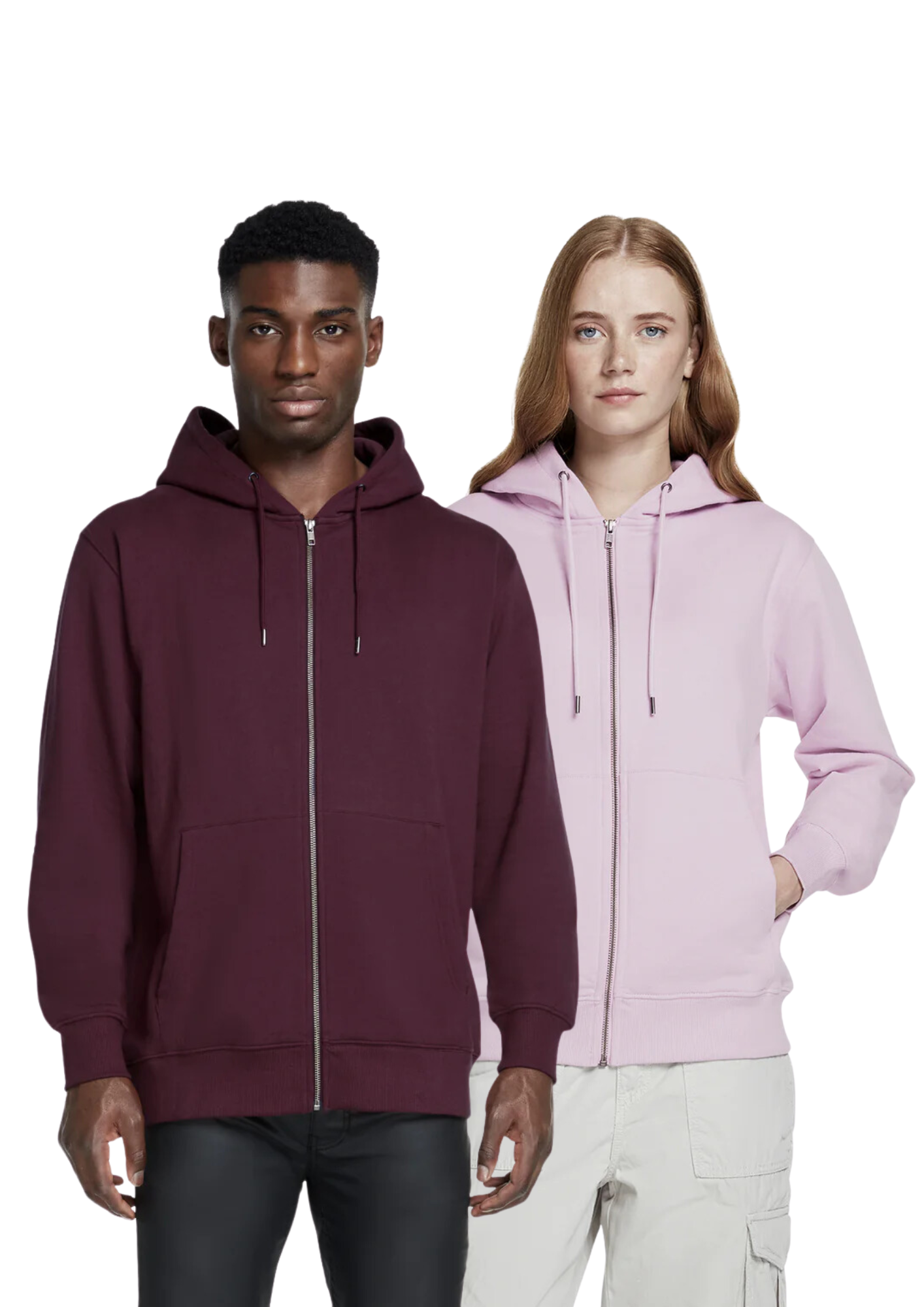 Zip up organic hoodie