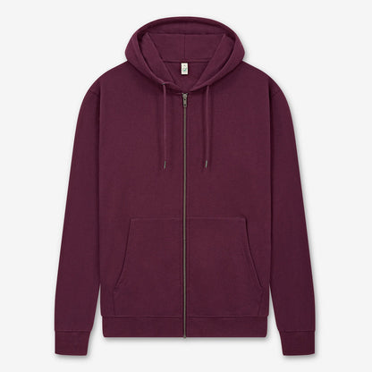 Zip up organic hoodie