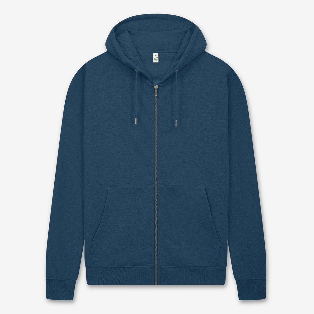 Zip up organic hoodie