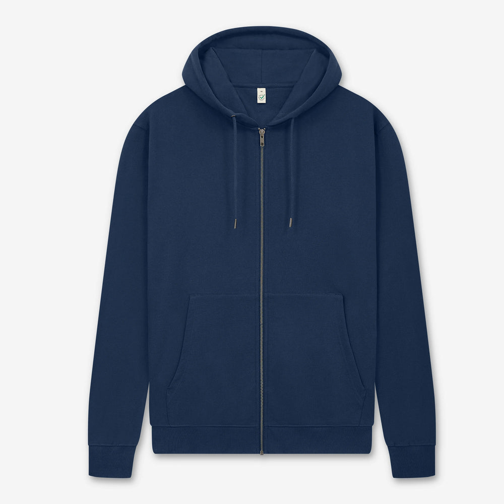 Zip up organic hoodie