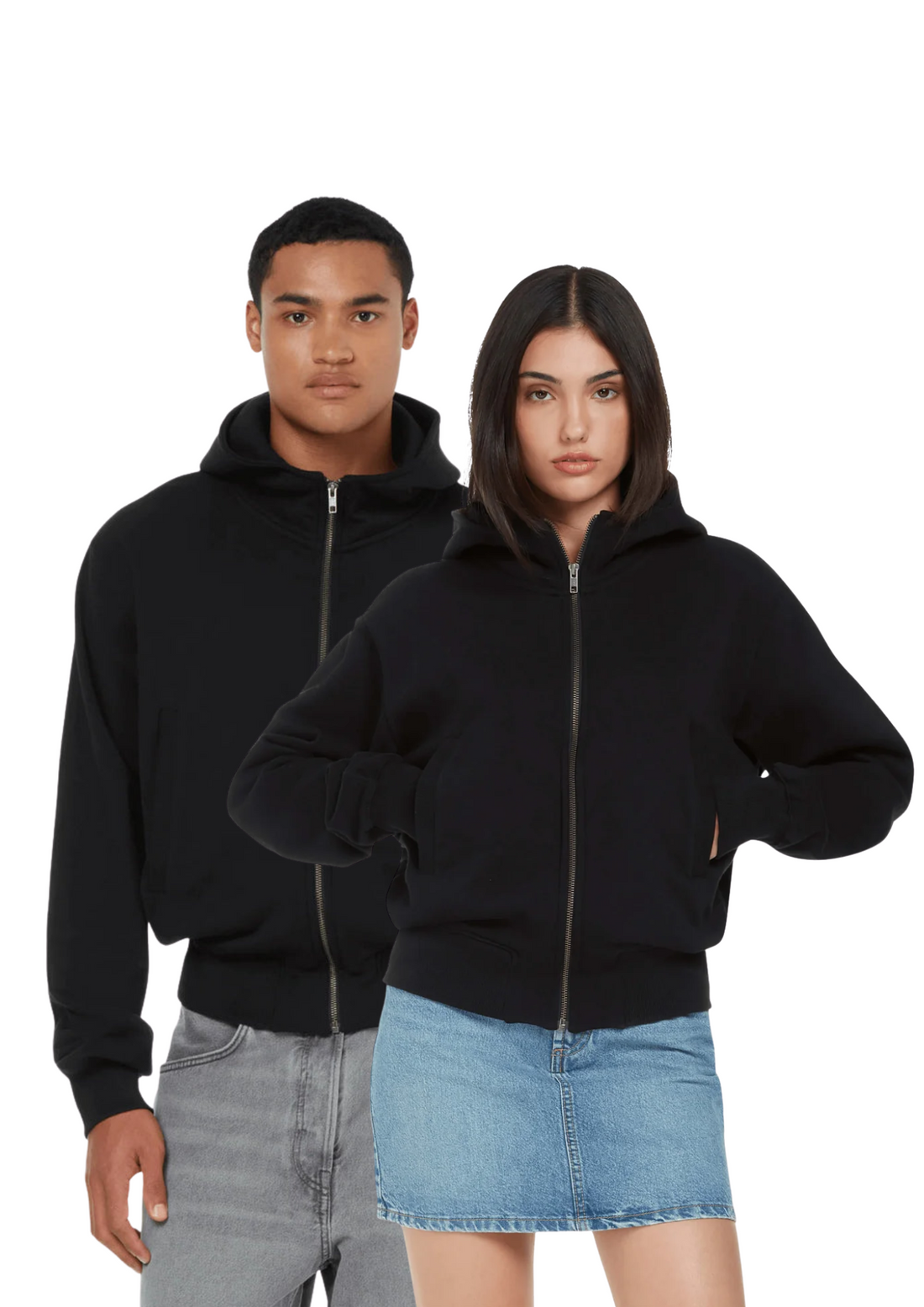Bomber jacket organic hoodie