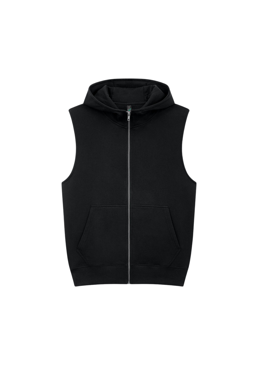 Sleeveless organic hoodie