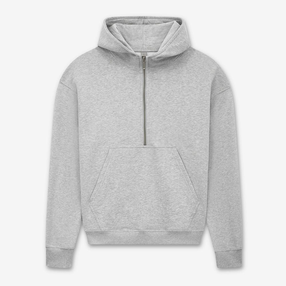 Women’s half-zip organic hoodie