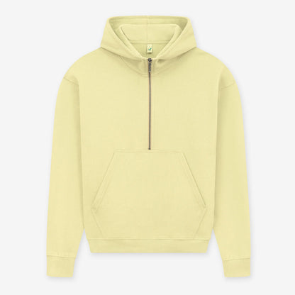 Women’s half-zip organic hoodie