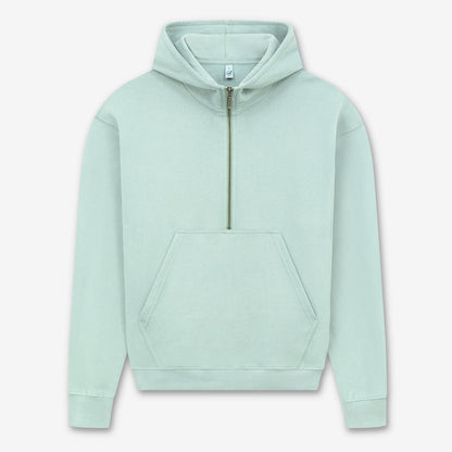 Women’s half-zip organic hoodie